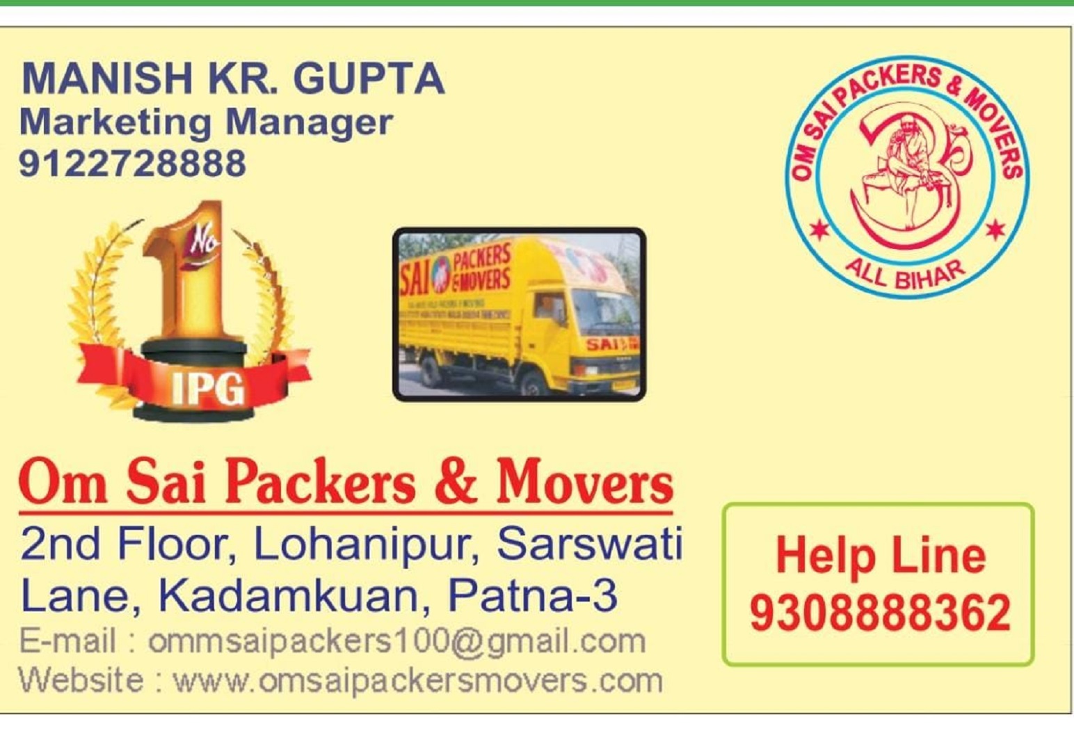 Om Sai Packers and Movers Patna
